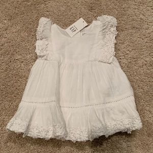NWT Baby Gap White Eyelet Dress 0-3M